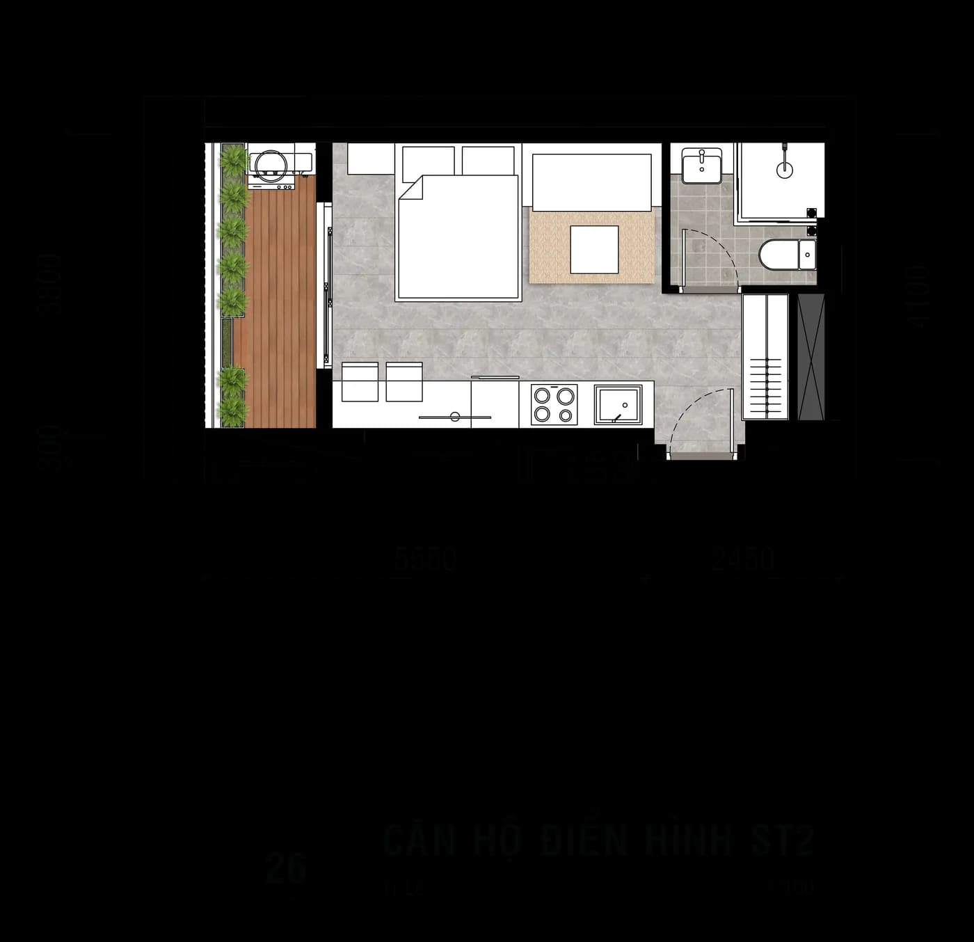 Căn hộ Studio Stella Icon — hình ảnh chi tiết