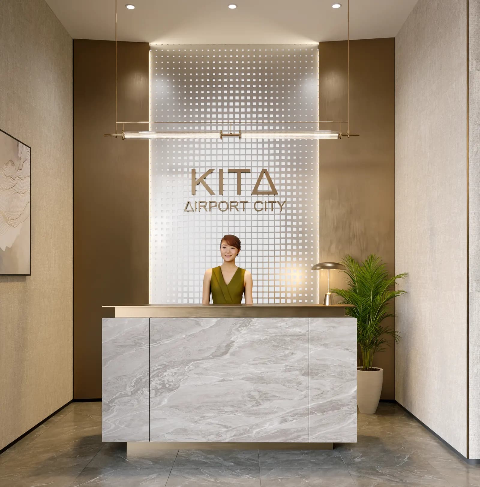 Sảnh lễ tân KITA Airport Lounge