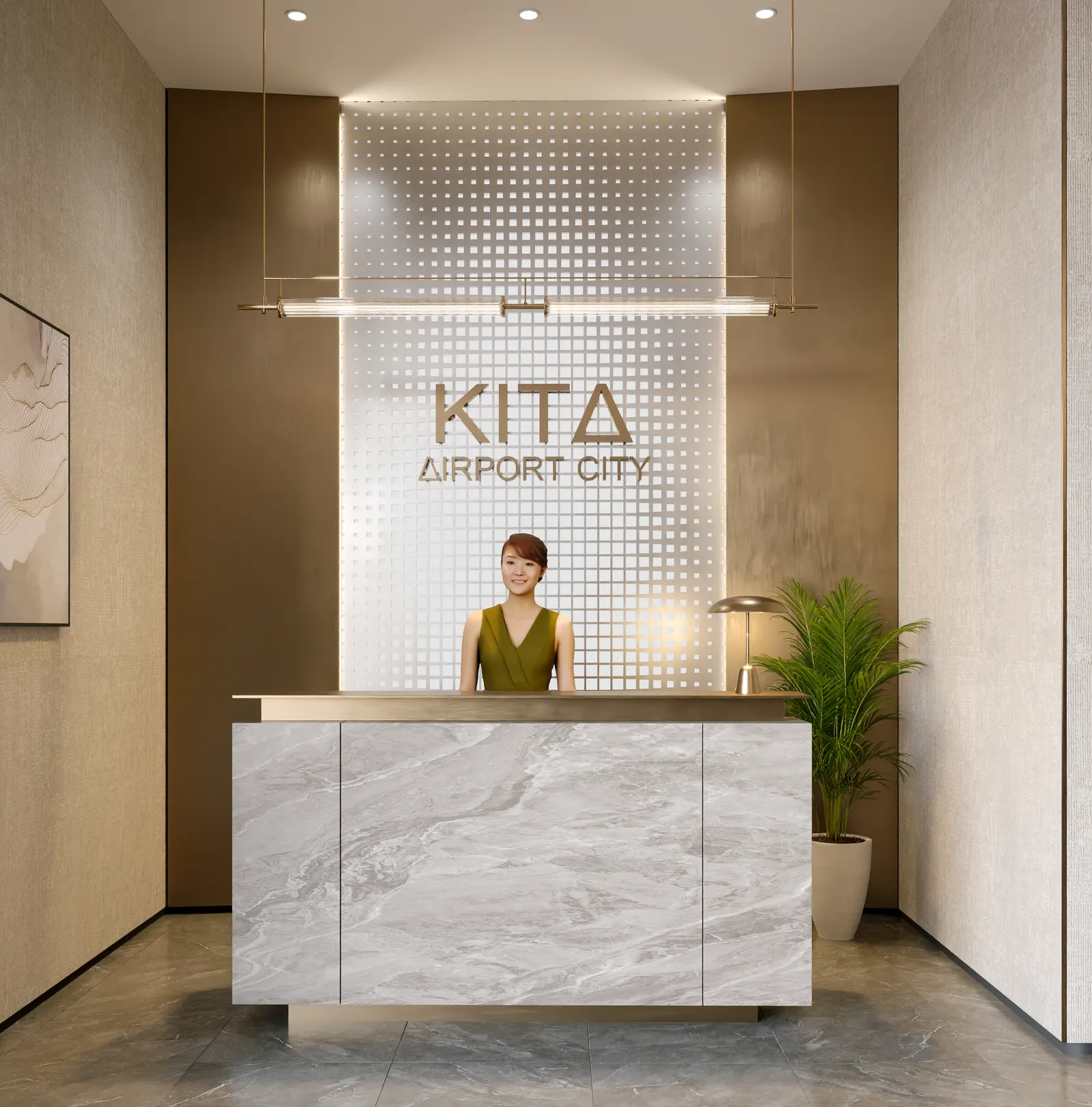 Sảnh lễ tân KITA Airport Lounge